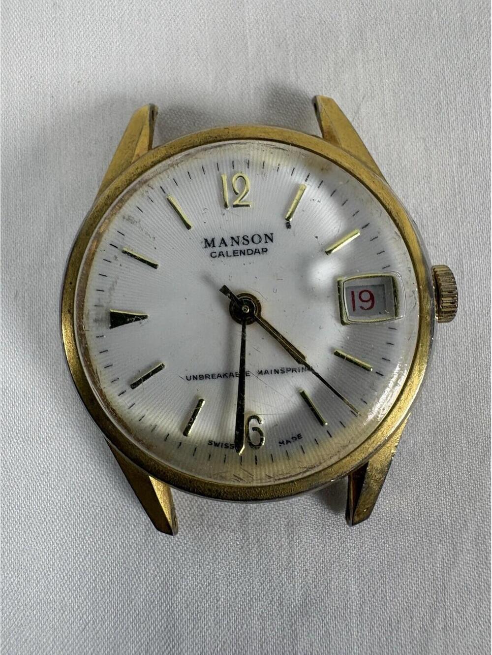 Manson Calendar Swiss Made Unbreakable mainspring Men's Watch Without Straps